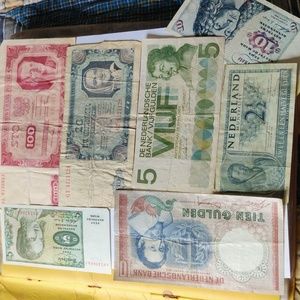 Vintage Netherlands, Dutch & Polish bank notes